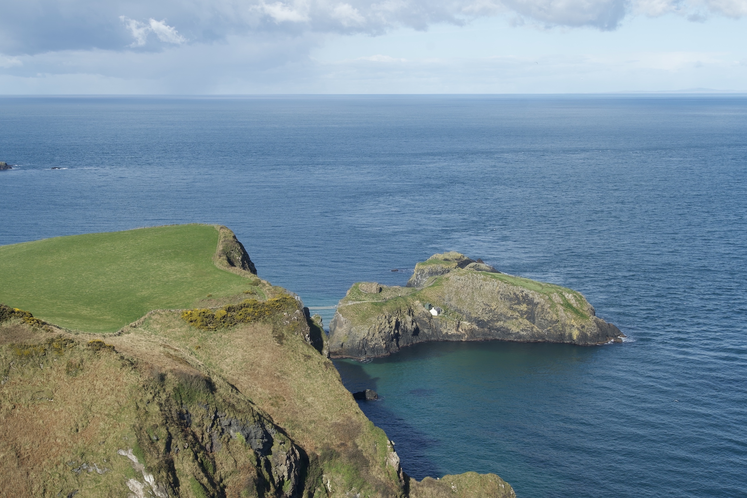 The Thin Line at Carrick-a-rede Rope Bridge